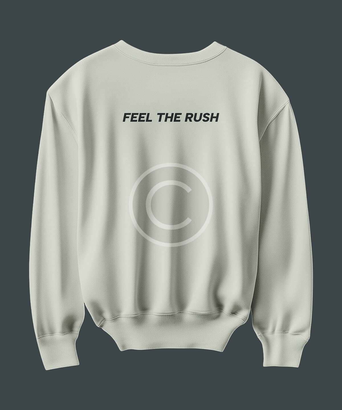 White hoodie with race logo - Image 2